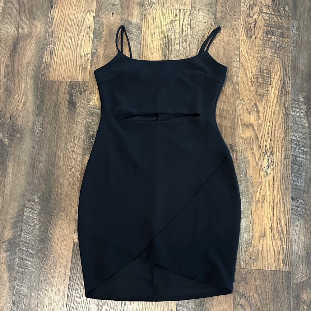Lulus Cutout On The Town Black Cutout Bodycon
Dress